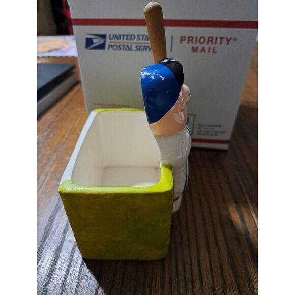 Vintage Napcoware Japanese Baseball Funny Ball in Mouth Planter Dish Decor C8222 - Picture 9 of 11